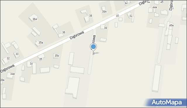 Dąbrowa, Dąbrowa, 37, mapa Dąbrowa