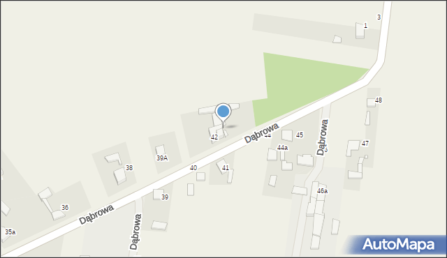 Dąbrowa, Dąbrowa, 43, mapa Dąbrowa
