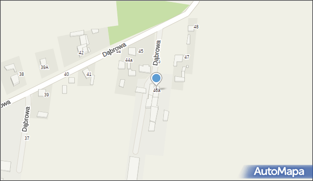 Dąbrowa, Dąbrowa, 46a, mapa Dąbrowa