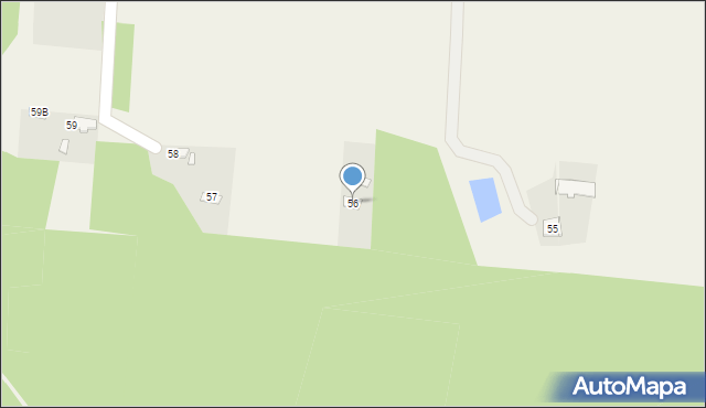 Dąbrowa, Dąbrowa, 56, mapa Dąbrowa