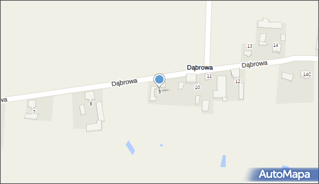 Dąbrowa, Dąbrowa, 9, mapa Dąbrowa