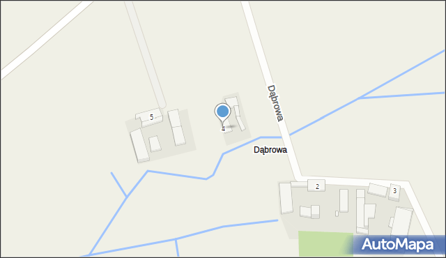 Dąbrowa, Dąbrowa, 4, mapa Dąbrowa