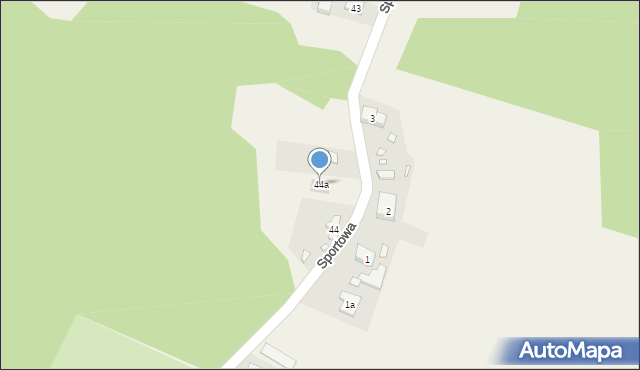 Dąbrowa, Dąbrowa, 44a, mapa Dąbrowa