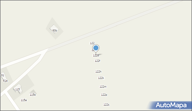 Dąbrowa, Dąbrowa, 122d, mapa Dąbrowa