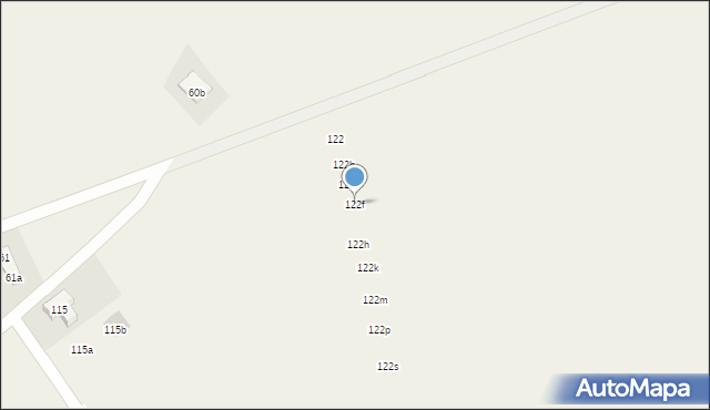 Dąbrowa, Dąbrowa, 122f, mapa Dąbrowa