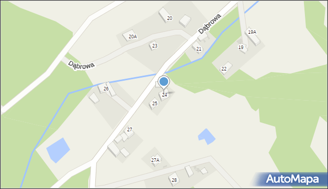 Dąbrowa, Dąbrowa, 24, mapa Dąbrowa