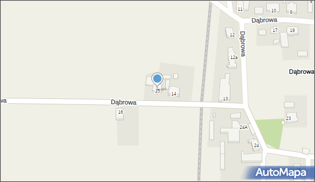 Dąbrowa, Dąbrowa, 15, mapa Dąbrowa