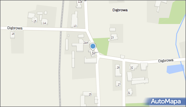 Dąbrowa, Dąbrowa, 24, mapa Dąbrowa