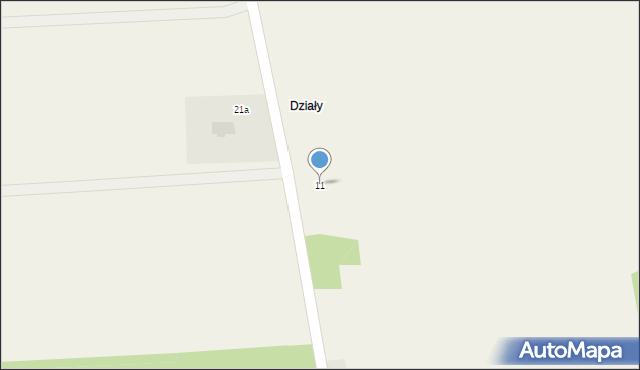 Dąbrowa, Dąbrowa, 11, mapa Dąbrowa