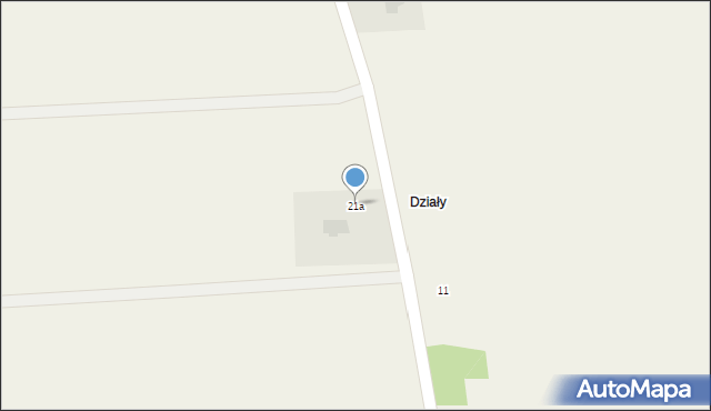 Dąbrowa, Dąbrowa, 21a, mapa Dąbrowa