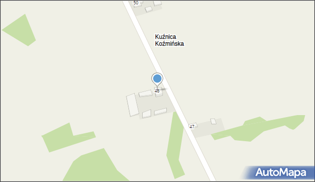 Dąbrowa, Dąbrowa, 48, mapa Dąbrowa