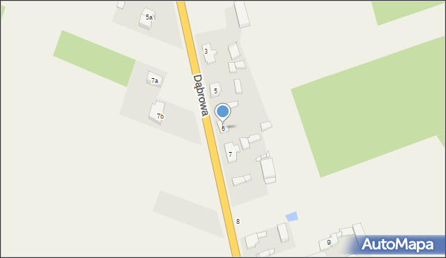 Dąbrowa, Dąbrowa, 6, mapa Dąbrowa