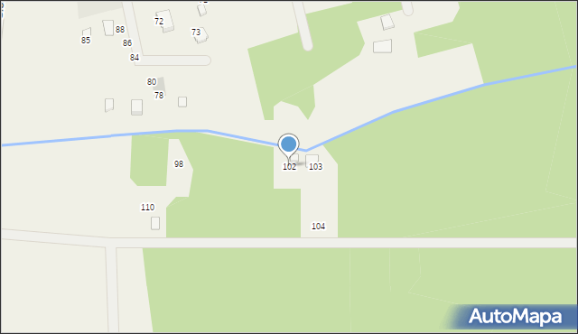 Dąbrowa, Dąbrowa, 102, mapa Dąbrowa
