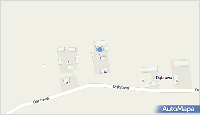 Dąbrowa, Dąbrowa, 4, mapa Dąbrowa