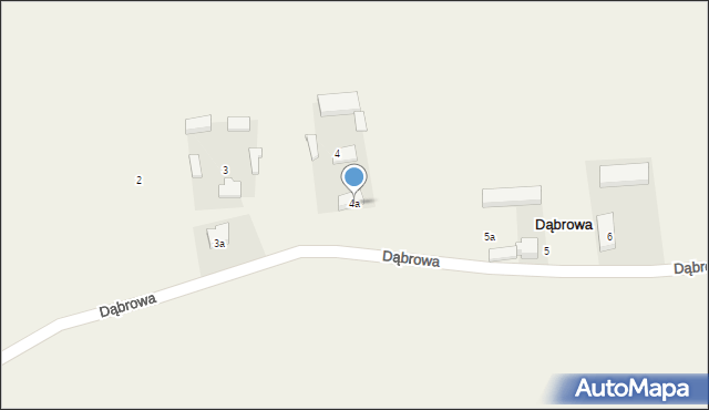 Dąbrowa, Dąbrowa, 4a, mapa Dąbrowa