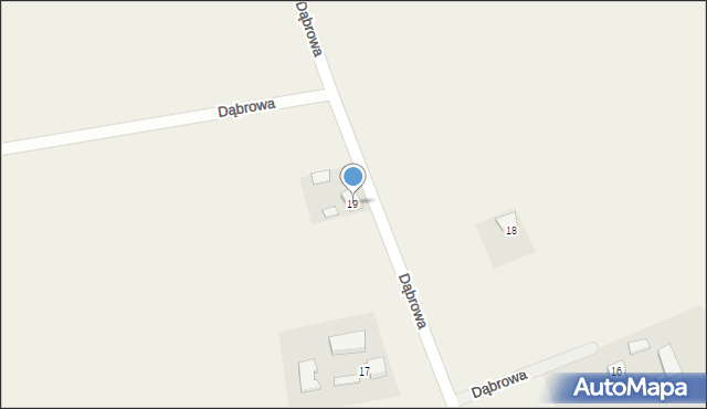 Dąbrowa, Dąbrowa, 19, mapa Dąbrowa