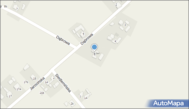 Dąbrowa, Dąbrowa, 6, mapa Dąbrowa