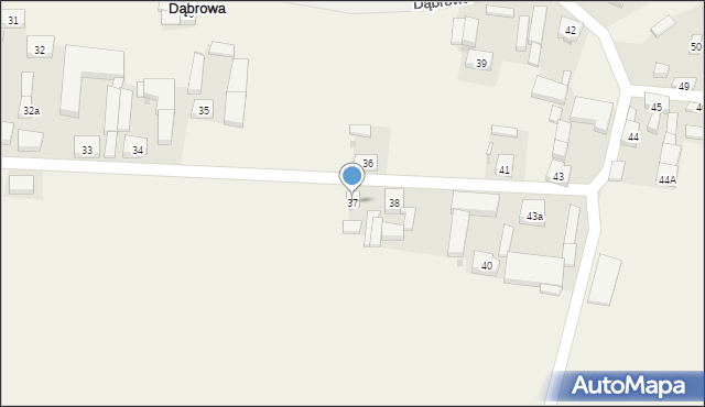 Dąbrowa, Dąbrowa, 37, mapa Dąbrowa