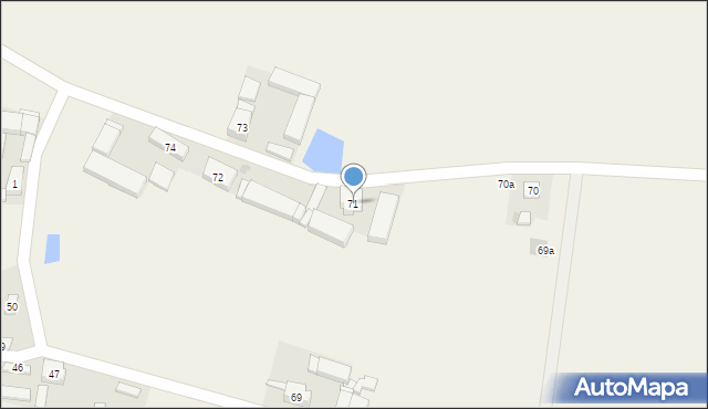 Dąbrowa, Dąbrowa, 71, mapa Dąbrowa