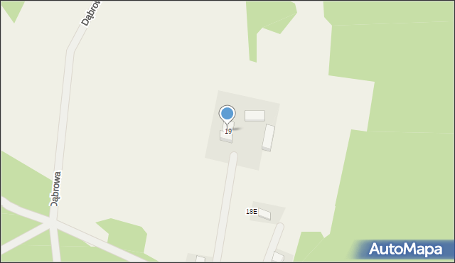 Dąbrowa, Dąbrowa, 19, mapa Dąbrowa