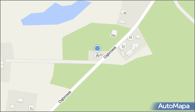 Dąbrowa, Dąbrowa, 35c, mapa Dąbrowa