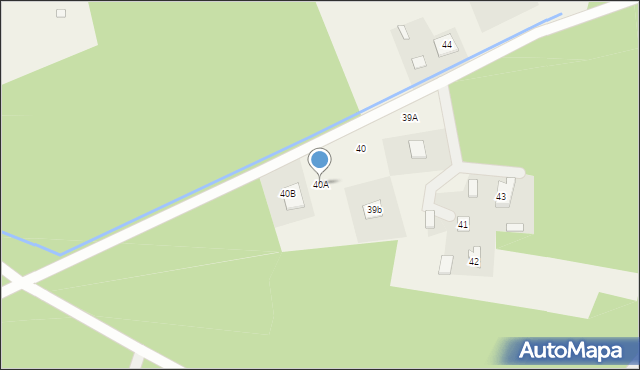 Dąbrowa, Dąbrowa, 40A, mapa Dąbrowa
