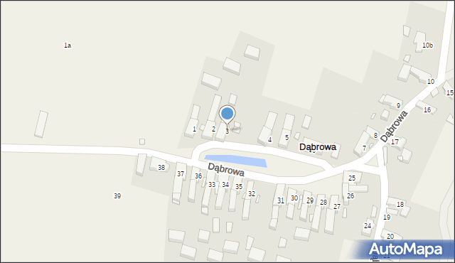 Dąbrowa, Dąbrowa, 3, mapa Dąbrowa