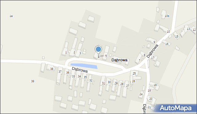 Dąbrowa, Dąbrowa, 4, mapa Dąbrowa