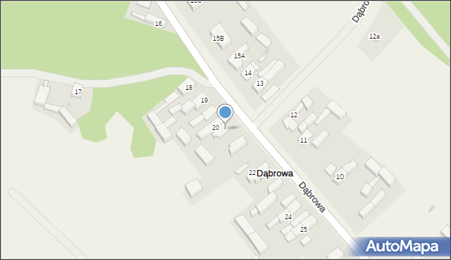 Dąbrowa, Dąbrowa, 21, mapa Dąbrowa