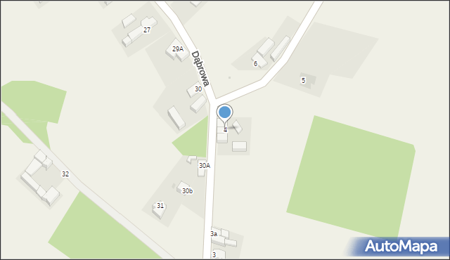 Dąbrowa, Dąbrowa, 4, mapa Dąbrowa