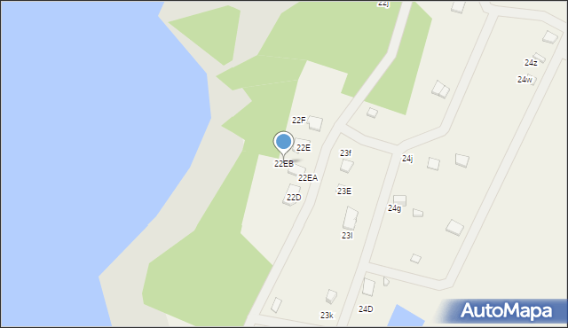 Dąbrowa, Dąbrowa, 22EB, mapa Dąbrowa