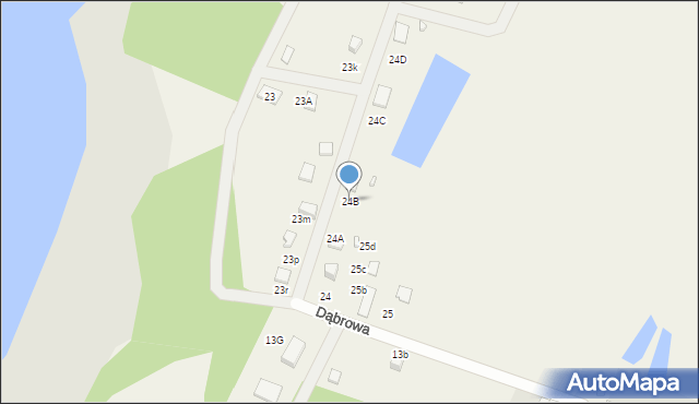 Dąbrowa, Dąbrowa, 24B, mapa Dąbrowa