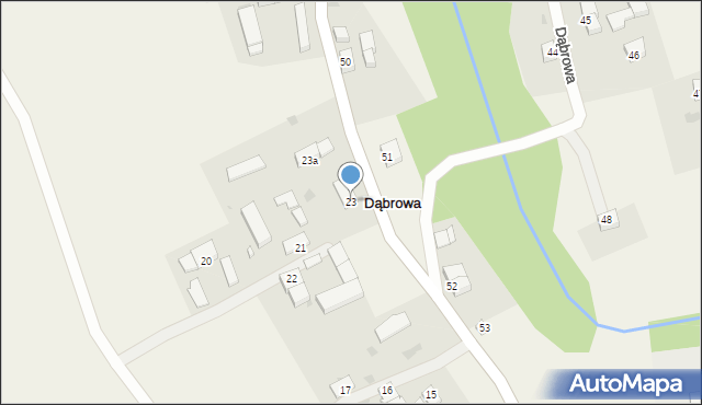 Dąbrowa, Dąbrowa, 23, mapa Dąbrowa