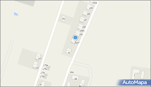 Dąbrowa, Dąbrowa, 170, mapa Dąbrowa