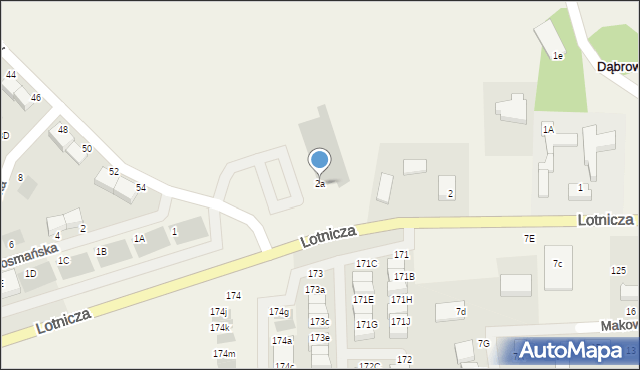 Dąbrowa, Dąbrowa, 2a, mapa Dąbrowa