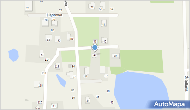 Dąbrowa, Dąbrowa, 41, mapa Dąbrowa