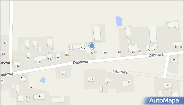 Dąbrowa, Dąbrowa, 54/2, mapa Dąbrowa