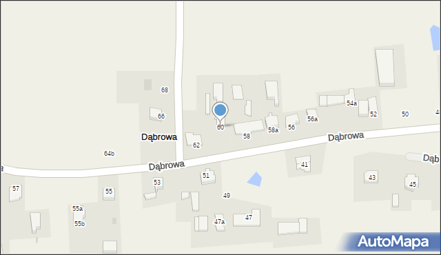 Dąbrowa, Dąbrowa, 60, mapa Dąbrowa