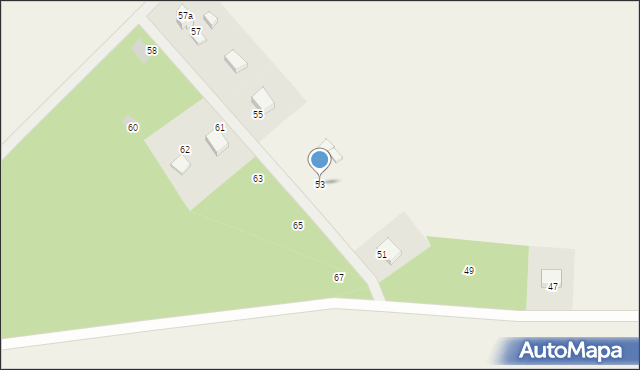 Dąbrowa, Dąbrowa, 53, mapa Dąbrowa