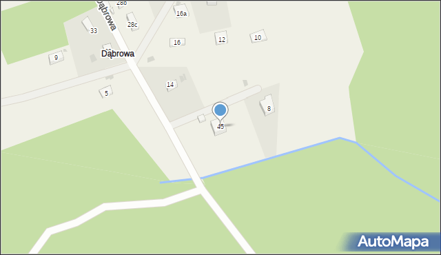 Dąbrowa, Dąbrowa, 45, mapa Dąbrowa