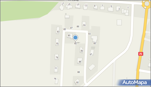 Dąbrowa, Dąbrowa, 82, mapa Dąbrowa