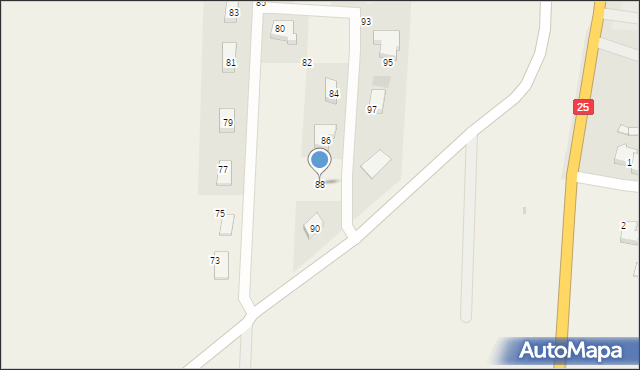 Dąbrowa, Dąbrowa, 88, mapa Dąbrowa