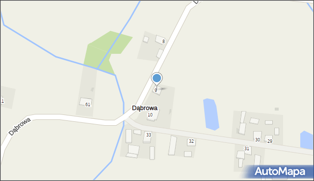 Dąbrowa, Dąbrowa, 9, mapa Dąbrowa