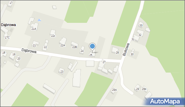 Dąbrowa, Dąbrowa, 26, mapa Dąbrowa