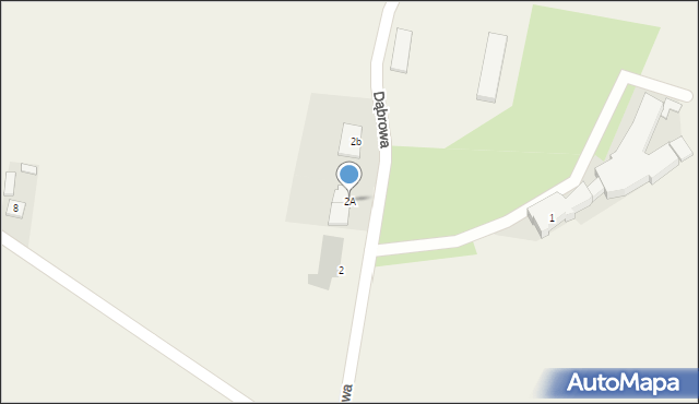 Dąbrowa, Dąbrowa, 2A, mapa Dąbrowa