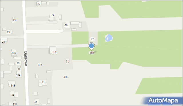 Dąbrowa, Dąbrowa, 31d, mapa Dąbrowa