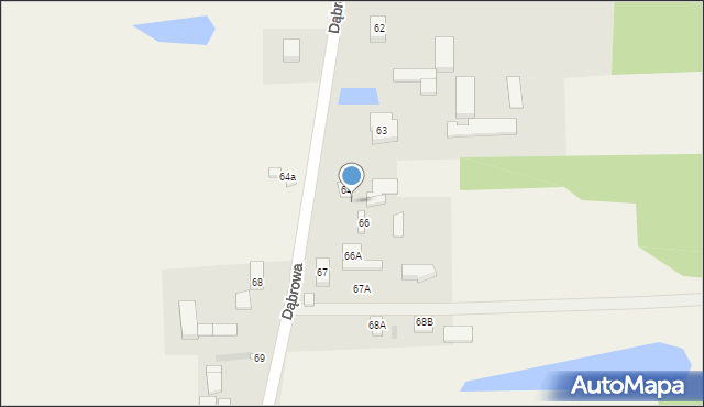 Dąbrowa, Dąbrowa, 65, mapa Dąbrowa