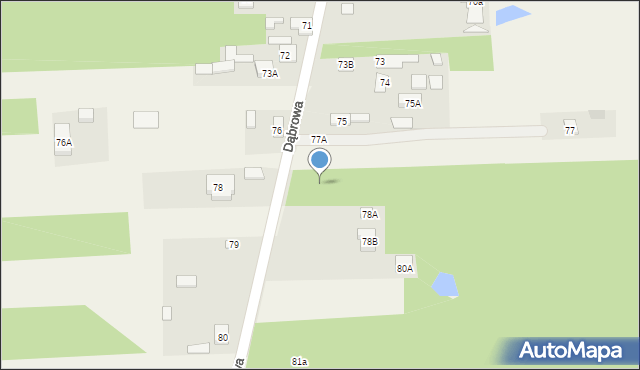Dąbrowa, Dąbrowa, 78c, mapa Dąbrowa