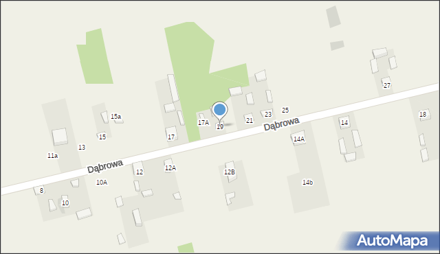 Dąbrowa, Dąbrowa, 19, mapa Dąbrowa