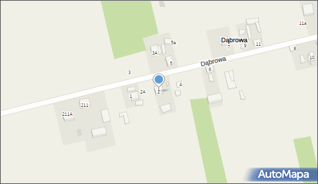 Dąbrowa, Dąbrowa, 2, mapa Dąbrowa